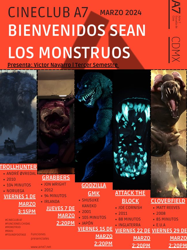 CINECLUB A7CDMX | "Bienvenidos sean los monstruos"
