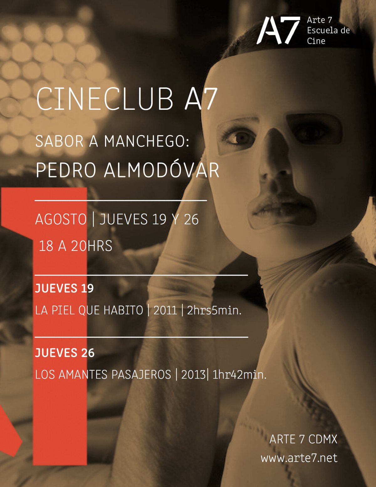 CINECLUB A7 CDMX | SABOR A MANCHEGO: PEDRO ALMODÓVAR