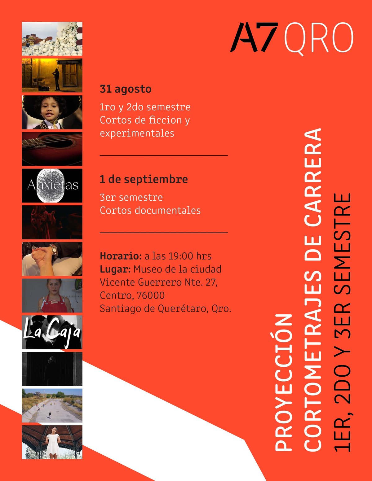 A7QRO | Proyección de cortometrajes